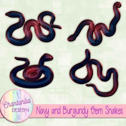Free navy and burgundy gem snakes