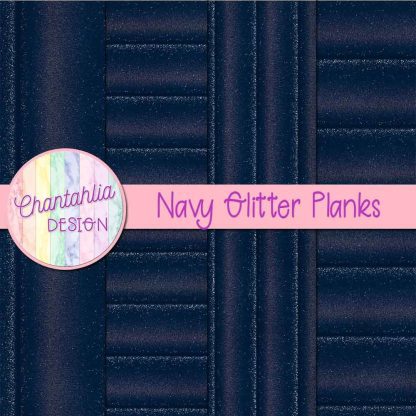 Free navy glitter planks digital papers