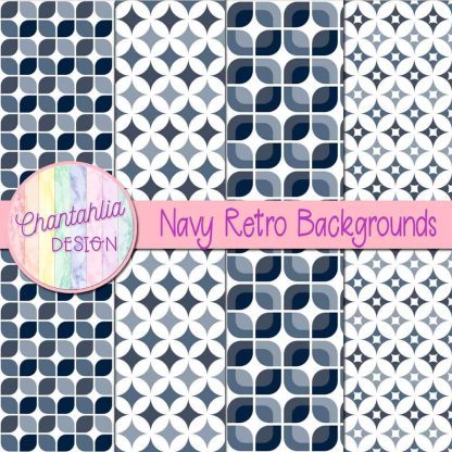 Free navy retro backgrounds