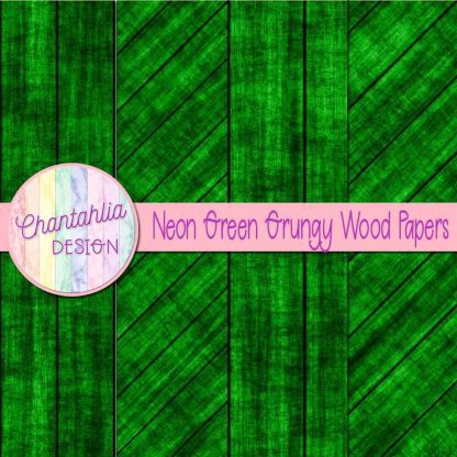 Free neon green grungy wood digital papers