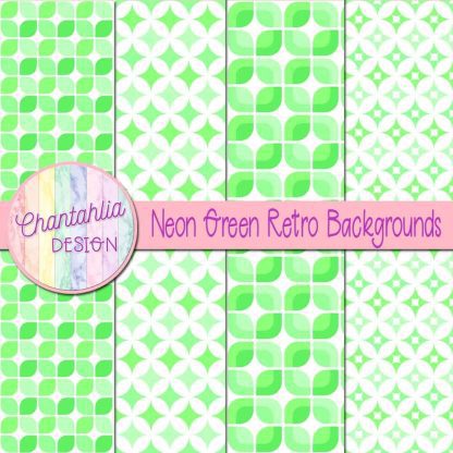 Free neon green retro backgrounds