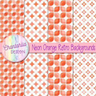 Free neon orange retro backgrounds