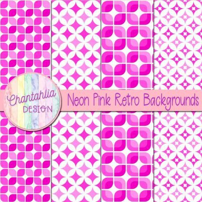 Free neon pink retro backgrounds