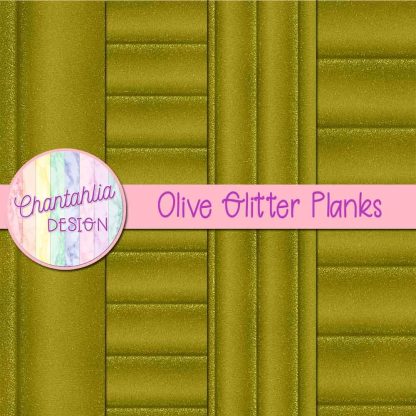 Free olive glitter planks digital papers