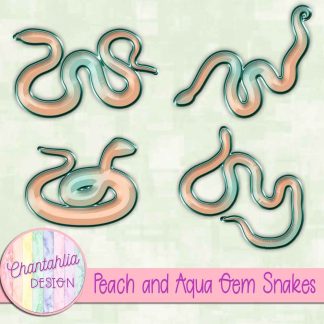 Free peach and aqua gem snakes