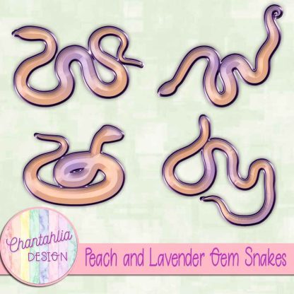 Free peach and lavender gem snakes