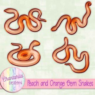 Free peach and orange gem snakes