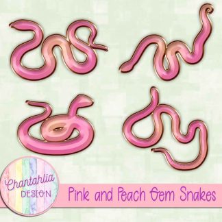 Free pink and peach gem snakes