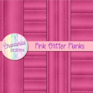 Free pink glitter planks digital papers