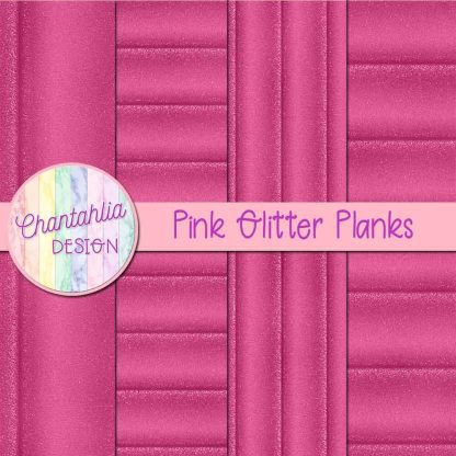 Free pink glitter planks digital papers