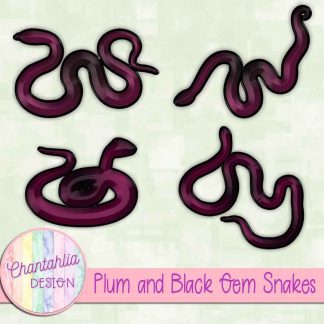 Free plum and black gem snakes