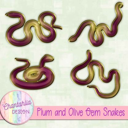Free plum and olive gem snakes