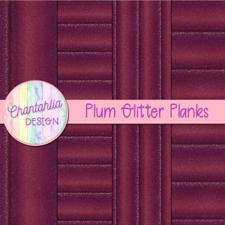 Free plum glitter planks digital papers