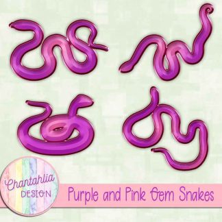 Free purple and pink gem snakes