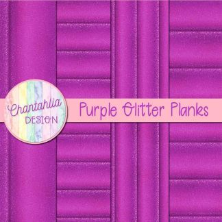 Free purple glitter planks digital papers