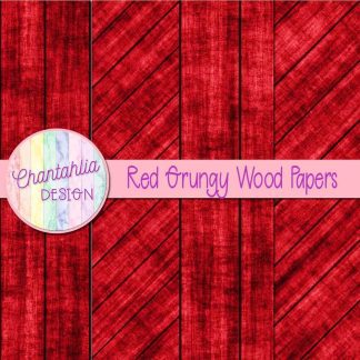 Free red grungy wood digital papers