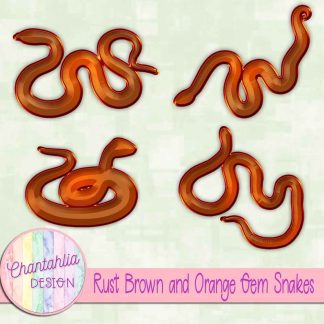Free rust brown and orange gem snakes