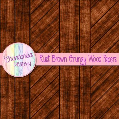 Free rust brown grungy wood digital papers