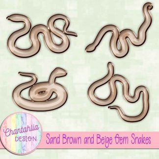 Free sand brown and beige gem snakes