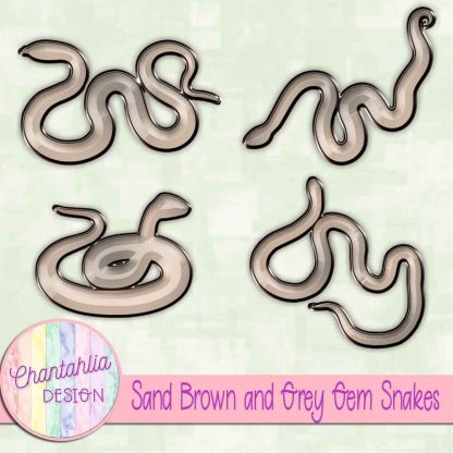 Free sand brown and grey gem snakes