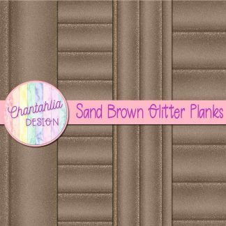 Free sand brown glitter planks digital papers