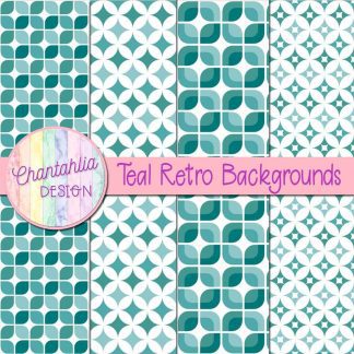 Free teal retro backgrounds