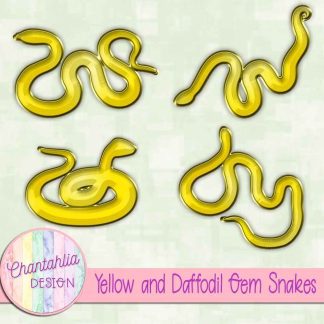 Free yellow and daffodil gem snakes
