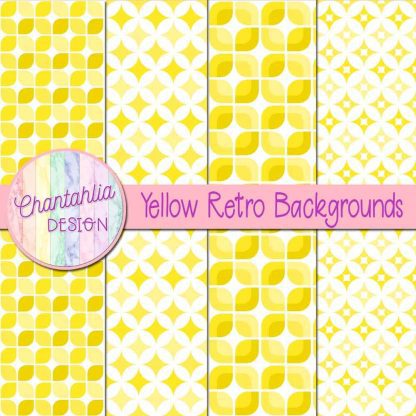 Free yellow retro backgrounds