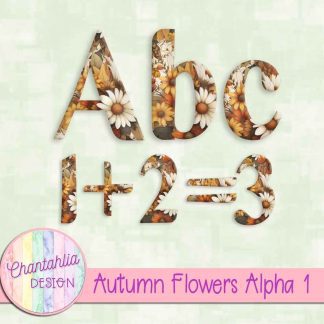 Free alpha in an Autumn Flowers theme