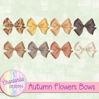 Free bows in an Autumn Flowers theme