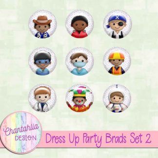 Free brads in a Dress Up Party theme