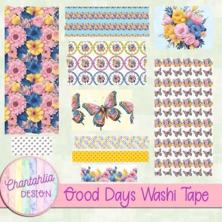 Free washi tape in a Good Days theme.