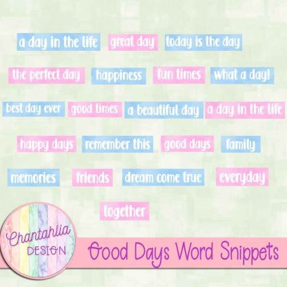 Free word snippets in a Good Days theme