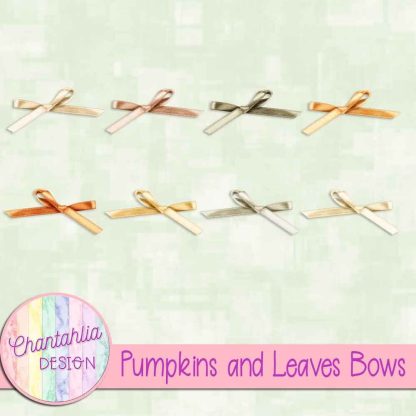 Free bows in a Pumpkins and Leaves theme