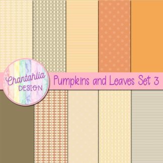 Free digital papers in a Pumpkins and Leaves them