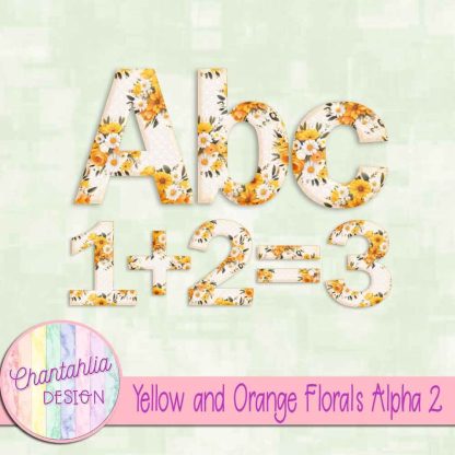 Free alpha in a Yellow and Orange Florals theme