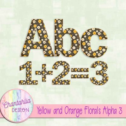 Free alpha in a Yellow and Orange Florals theme