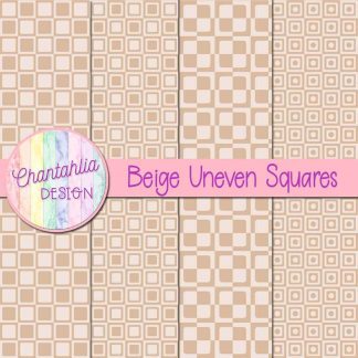 Free beige uneven squares digital papers