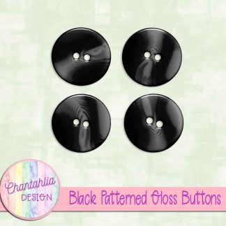 Free black patterned gloss buttons