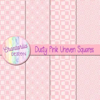 Free dusty pink uneven squares digital papers