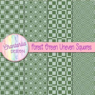 Free forest green uneven squares digital papers