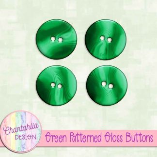 Free green patterned gloss buttons