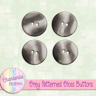 Free grey patterned gloss buttons