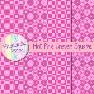 Free hot pink uneven squares digital papers