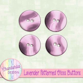 Free lavender patterned gloss buttons