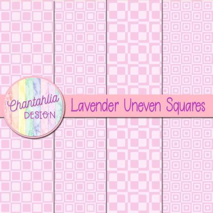 Free lavender uneven squares digital papers