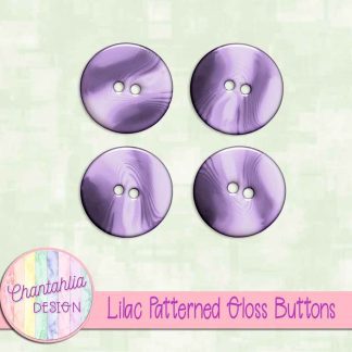 Free lilac patterned gloss buttons