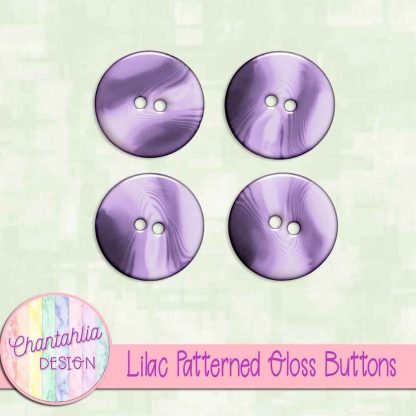 Free lilac patterned gloss buttons