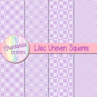 Free lilac uneven squares digital papers