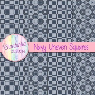 Free navy uneven squares digital papers